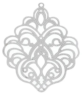 Produktbild von 10 Edelstahl Anhänger 'Raute', 50x39mm