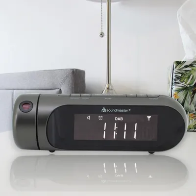 Produktbild von Soundmaster UR6700AN, Uhr, DAB+, FM, LCD, Schwarz, Zeit, Einfarbig