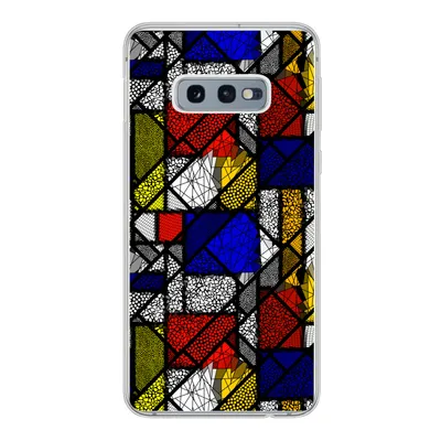 Produktbild von MuchoWow® Handyhülle Schutzhülle Hülle für Samsung Galaxy S10e Mondrian - Glasmalerei - Alte Meister - Kunstwerk - Abstrakt - Malerei Silikon Softcase Handy Hülle - Handy