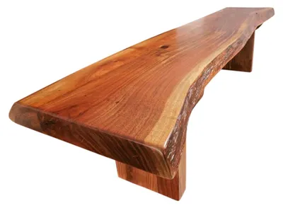 Immagine prodotto di MASSIVMOEBEL24 | FREEFORM #106 Panca in legno di acacia - laccato / noce 155x38x45