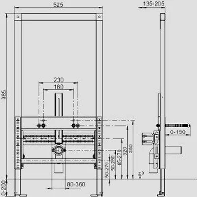 Produktbild von SANIT 90.662.00..T000 Bidet-Element INEO 985/525