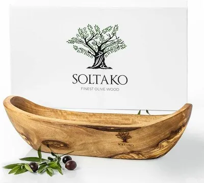 Image de Bol rustique en bois pour fruits et collations