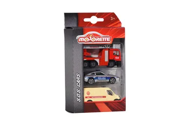 Produktbild von Dickie Toys - Spielfahrzeuge, S.O.S. 3 Pieces Set, 2-Sort.; 212057261