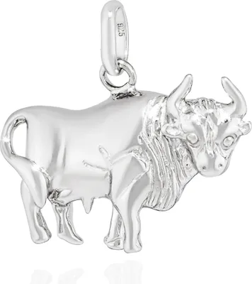 Produktbild von NKlaus Kettenanhänger Stier Sternzeichen 925 Silber 13x19mm Horoskop Zodiak Amulett 13633