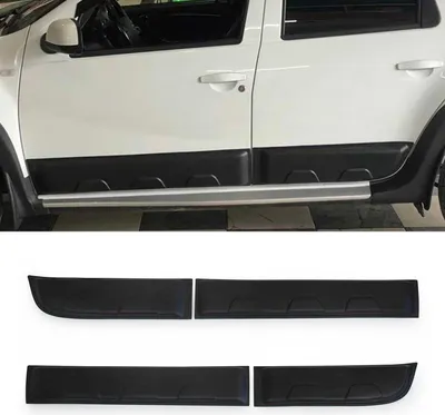 Obrázok produktu pre Bočné ochranné lišty 4x pre Dacia Duster 2010-2018 ABS čierne 4ks