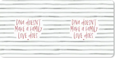 Produktbild von MuchoWow® Mauspad Mousepad Sprichwörter - Familie - Nicht die DNA macht eine Familie, sondern die Liebe - Zitate 60x30 cm - Mousepads - Maus Mat - Pad - Mausunterlage - Nachhaltig