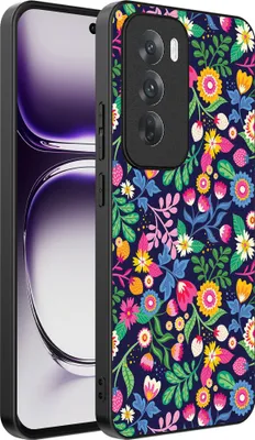 Image de Smartphonica Phone Case Suitable for Oppo Reno 12 with flower print - TPU back cover case flower design