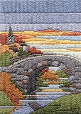 Produktbild von Bothy Threads Langstich-Set "Jahreszeiten - Herbstabend", 24x17cm, DW14MLS15, Zählmuster