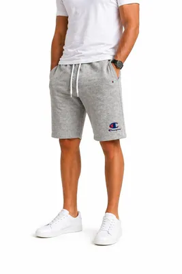Produktbild von Champion Herren Shorts Grau L – Sweatshorts Baumwolle Sport Freizeit Sommer Jogginghose kurz