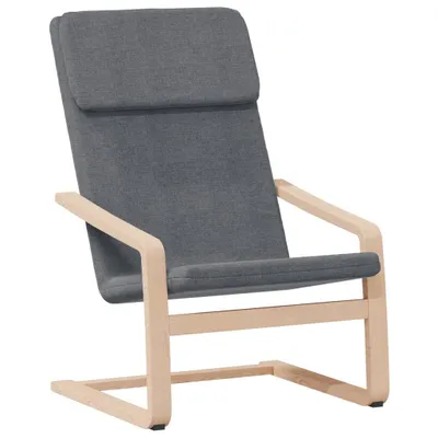 Image de vidaXL Fauteuil relax gris foncé Tissu