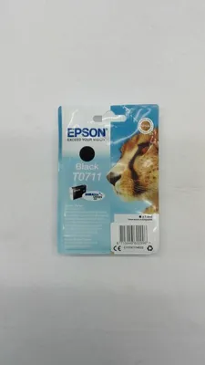 Produktbild von Epson Singlepack Black T0711 DURABrite Ultra Ink, Standardertrag, Schwarz, Tinte auf Pigmentbasis, 7,4 ml, 1 Stück(e), Einzelpackung