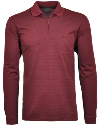 Ragman Langarm-T-Shirt langarm gestreift in rot