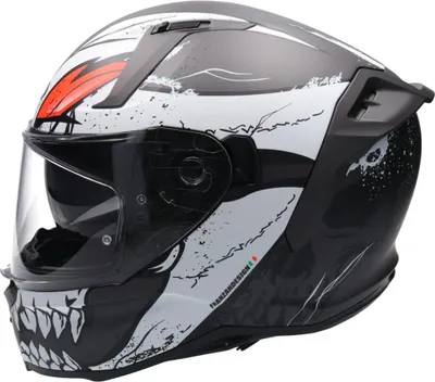 Imagen del producto de Casco Integral Caberg Avalon X Punk, Talla S, Gris/Rojo/Blanco