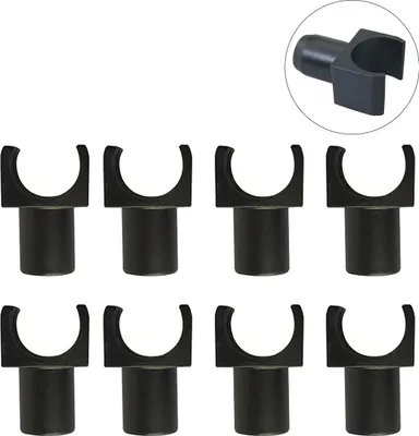 Produktbild von Universelle Sitzschienen für Rollstühle, 7/8 Zoll Stahlrohr, 2 Paare, kompatibel mit manuellen Rollstühlen & Transportstühlen, Ersatzteil aus POM