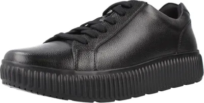 Produktbild von GEOX Damen Sneaker Modell D GRAISY in Schwarz mit Wechselfußbett und Ziernähten