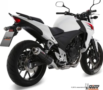 Obrázek produktu pro Výfukový systém Mivv GP Sport, černý, s homologací (ABE), kompatibilní s motocyklem Honda CB 500 F