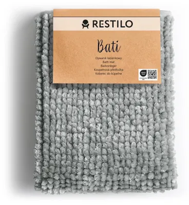 Image de Tapis de bain antidérapant, 60 x 90 cm, absorbant, pour la salle de bain