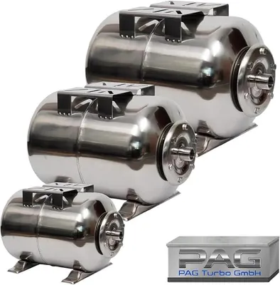 Produktbild von Edelstahl Druckkessel Membrankessel Ausdehnungsgefäß 24L 50L 100L mit EPDM Membran (24L)