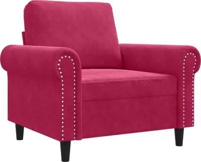 Produktbild von vidaXL Sessel Weinrot 60 cm Samt