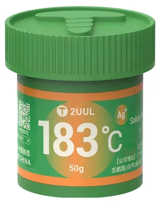 Produktbild von 2UUL, Lötpaste für BGA-Reballing und Mikrolöten für stabile Lötverbindungen, Grau