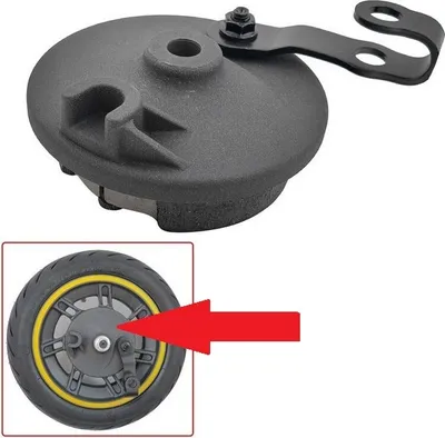 Produktbild von Vordere Trommelbremsabdeckung mit Belägen für Ninebot Max G30 / Motus Scooty 10 / Frugal Power