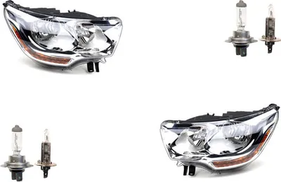 Obrázok produktu pre Johns, halogénové svetlomety vhodné pre Citroen C4 09-14 s H7 H1 set ľavý pravý