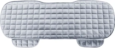 Produktbild von Autositzbezug Winter-Set - Grau, 3-teilig, Rücksitzbank, Flauschig & Ohne Rückenlehne - Für Komfort, Wärme & Auto-Innenraum