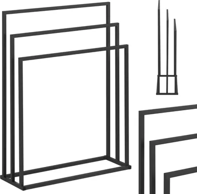 Image de Expondo physa Porte-serviettes - 3 barres - Largeur : 65 cm
