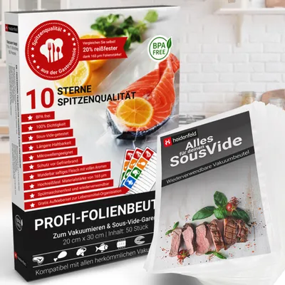 Produktbild von Heidenfeld Vakuumbeutel 20 x 30 cm 50 Stück