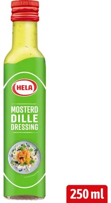 Produktbild von Hela Mosterd Dille Dressing 250 ml – Cremige Senf-Dill-Sauce für Salate & mehr