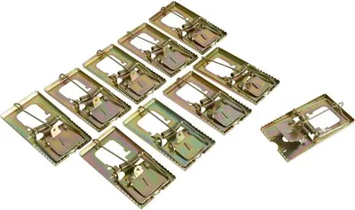 Produktbild von Mäusefalle Schlagfalle 10er Set Nagetierfalle Köderfalle Metall wiederverwendbar