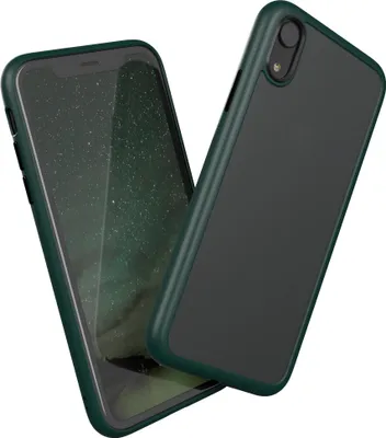 Produktbild von EAZY CASE - Outdoor Case kompatibel mit Apple iPhone XR, stoßfest, kratzfest, mit Kameraschutz, Silikonhülle in Dunkelgrün