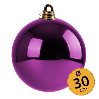 Produktbild von Christbaumkugel lila Weihnachtskugel ⌀ 30 cm Baumschmuck Deko-Kugel glänzend