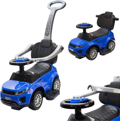 Immagine prodotto di 2W1 Cavalcabile per auto a spinta - Blu