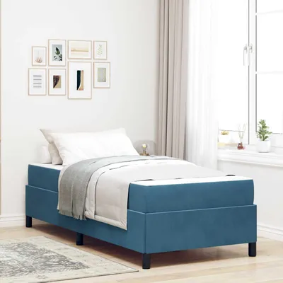 Obrázok produktu pre Rám postele vidaXL, tmavomodrá, 80 x 200 cm, látka
