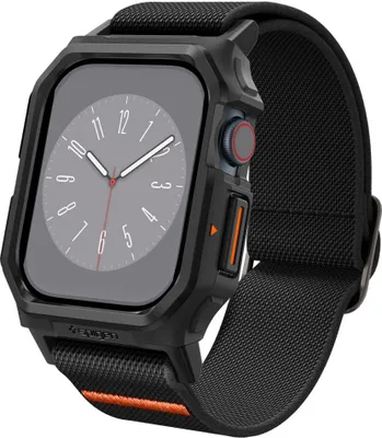 Zdjęcie produktu dla Spigen Lite Fit Pro, Etui, Smartwatch, Czarny, Apple, Apple Watch (46mm), Poliester, Termoplastyczne elastomery poliuretanowe (TPU)