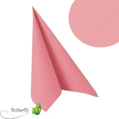 Produktbild von Servietten 25x25cm 'Royal Collection' (20St) uni, Farbe:rosa