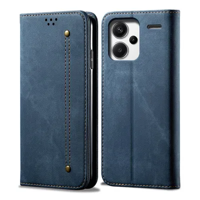 Obrázek produktu pro Pouzdro pro Xiaomi Redmi Note 13 Pro+, Kožené Peněženkové Pouzdro s Magnetickým Uzavíráním a Stojánkem modré