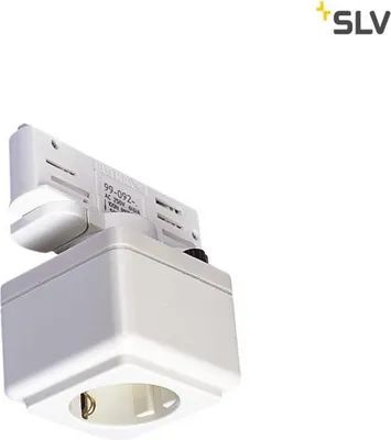 Produktbild von SLV 1001525 EUTRAC Schienen Steckdose verkehrsweiss