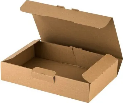 Produktbild von 100x Versandkarton 235x155x46 schnelle Aufrichtung mit Steckverschluss Maxibrief und Warensendung Din A5 braun