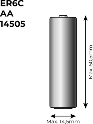 Image de Pile Lithium Er6c Aa Nimo Longue Durée De Vie Et Haute Performance - Nimo