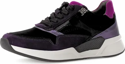Produktbild von Gabor Shoes Sneaker Low - Schwarz / Lila Leder : Normal : 38 Größe: 38 Weite: Normal