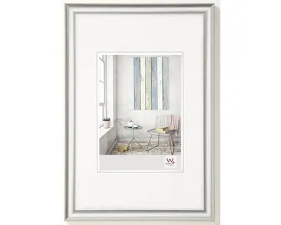 Produktbild von Walther Design KP070S, Einzelbilderrahmen, Kunststoff, Silber, Wand, 40 x 60 cm, Rechteckig