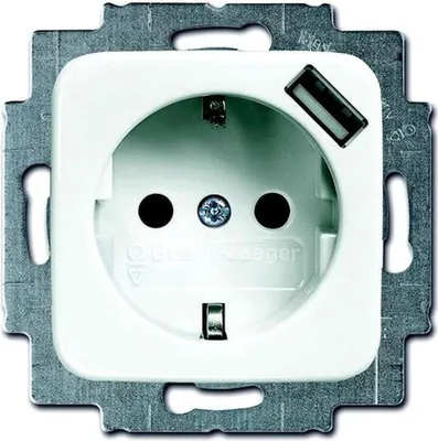 Produktbild von Busch-Jaeger SCHUKO-Steckdose 20 EUCBUSB-214, USB-A, Reflex SI, mit erhöhtem Berührungsschutz, 1 Stk.