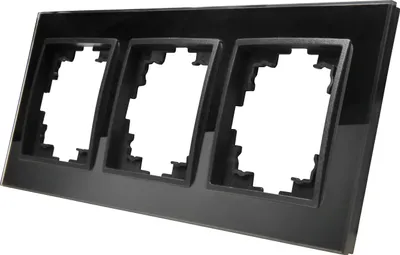 Produktbild von Glas-Rahmen McPower "Flair", 3-fach, schwarz