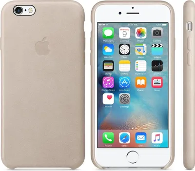 Produktbild von Apple iPhone 6s Plus Leder Case – Roségrau