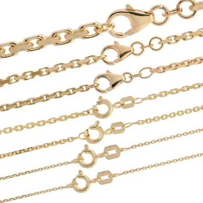 Produktbild von Goldkette Ankerkette diamantiert Breite 2 mm 50 cm 333 - 8 Karat Gold