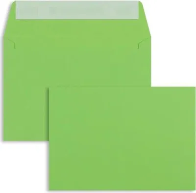 Produktbild von Briefumschläge C6 100g/qm haftklebend VE=100 Stück intensivgrün