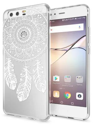 Obrázok produktu pre Kryt na mobilný telefón Huawei P10 od spoločnosti NALIA, tenký silikónový kryt s motívom ochranného krytu Dreamcatcher