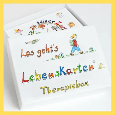 Therapiebox: 88 Therapiekaarten A7 laminiert für Coaching & Beratung